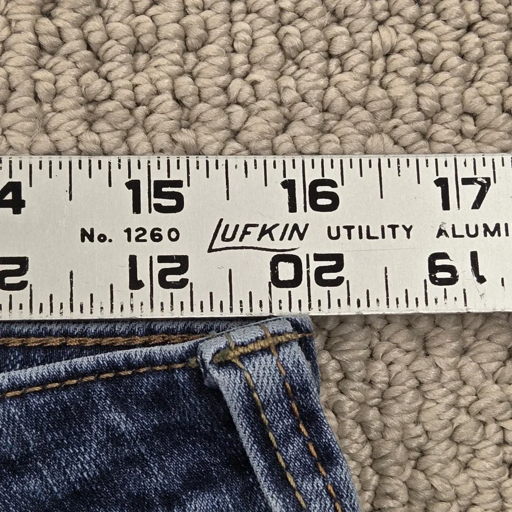 Seven7 Straight Fit Denim Jeans Medium Wash Stretch Blue Mens 32x30